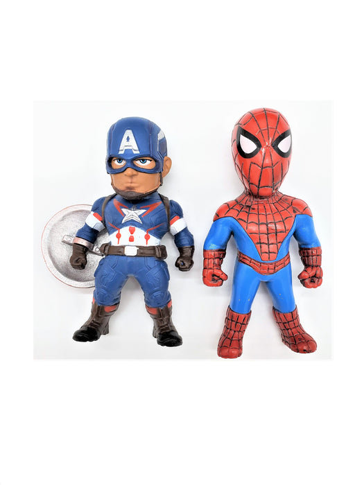 Steve Rogers / Captain America and Peter Parker / SpiderMan Action Figures Set - Prodigy Toys
