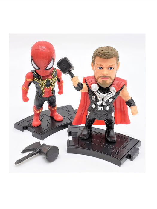 Thor and Iron Spider-man in new Iron Spider Suit Action Figure Set - Prodigy Toys
