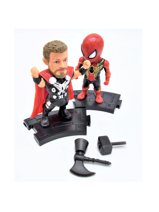 Thor and Iron Spider-man in new Iron Spider Suit Action Figure Set - Prodigy Toys