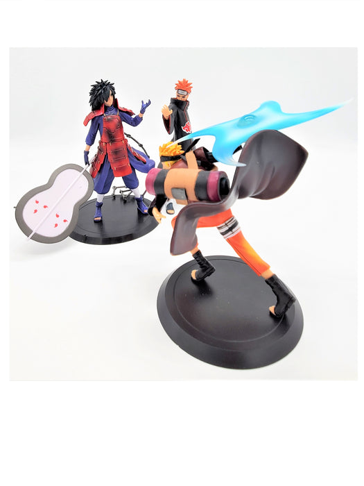 Uchiha Madara, Nagato Pain, and Uzumaki Naruto Action Figures - Prodigy Toys