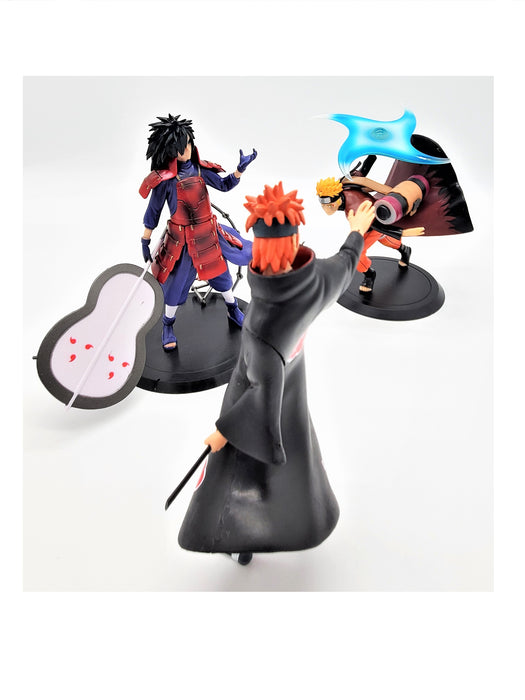 Uchiha Madara, Nagato Pain, and Uzumaki Naruto Action Figures - Prodigy Toys