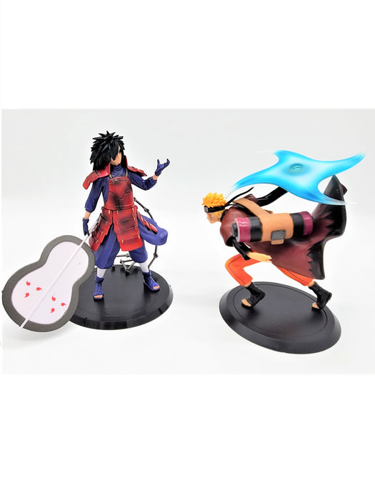 Uzumaki Naruto and Uchiha Madara Action Figure Set - Prodigy Toys
