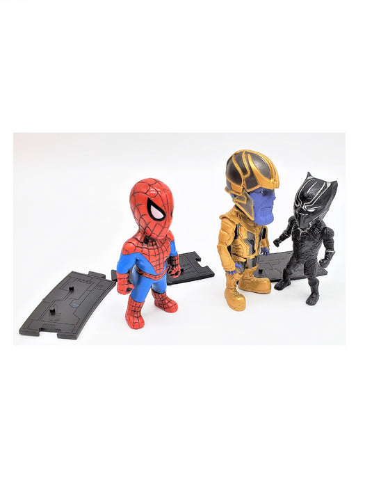 Thanos vs Spiderman and Black Panther Action Figure Set - Prodigy Toys