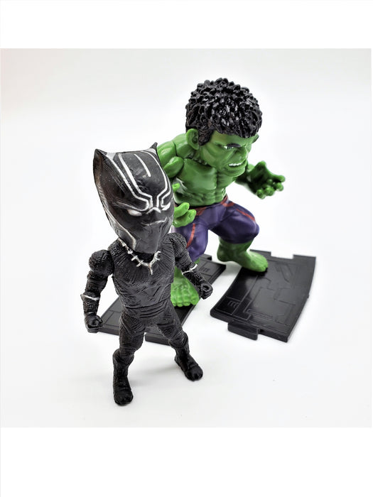 Black Panther and Incredible Hulk Action Figure Set - Prodigy Toys