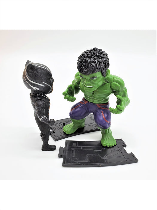 Black Panther and Incredible Hulk Action Figure Set - Prodigy Toys