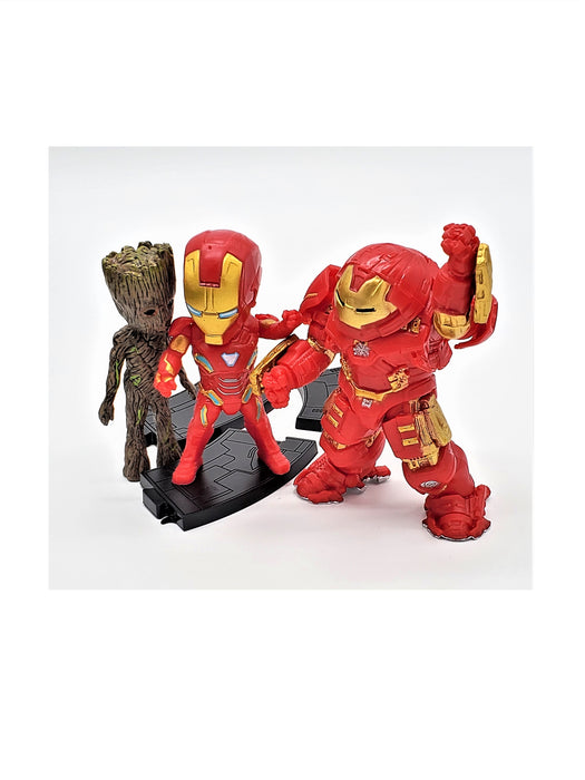 3-in-1 Iron Man (Mark 6 and Mark 44) with Groot Action Figure Set - Prodigy Toys