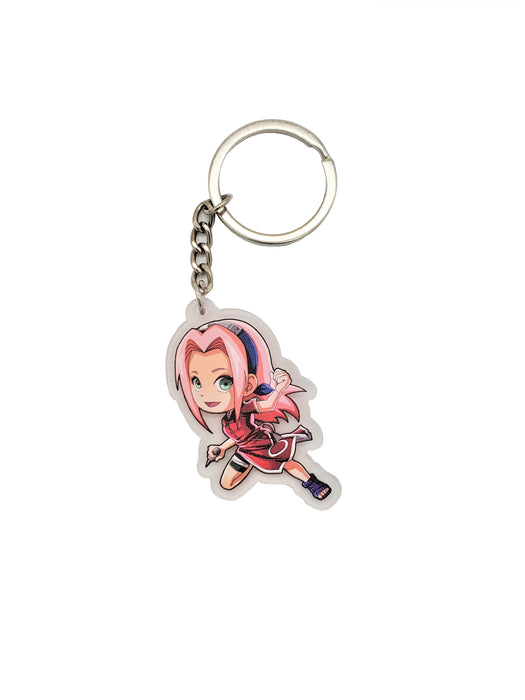 Sakura Haruno Keychain / Sakura of Konohagakure Key Chain / Friend of Naruto from the Hidden Village Leaf - Prodigy Toys