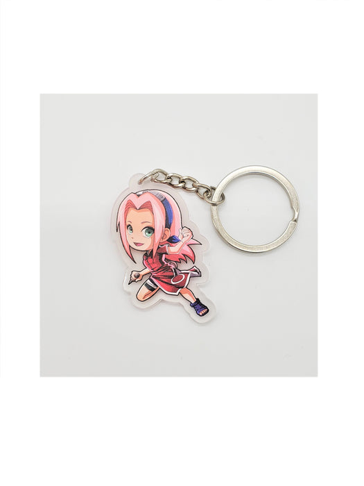 Sakura Haruno Keychain / Sakura of Konohagakure Key Chain / Friend of Naruto from the Hidden Village Leaf - Prodigy Toys