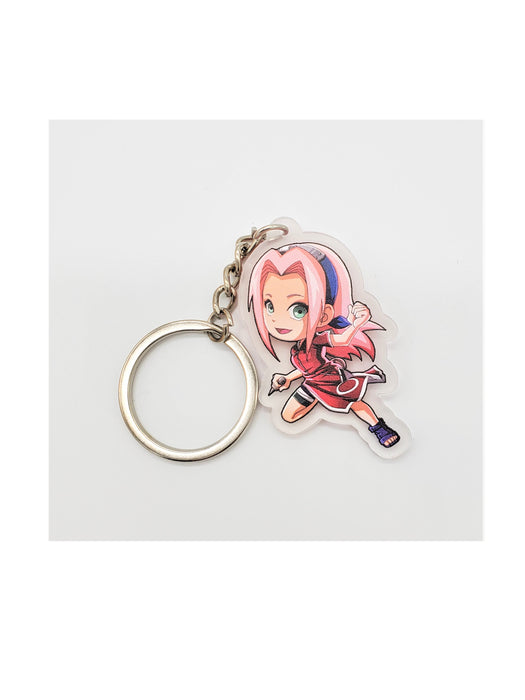 Sakura Haruno Keychain / Sakura of Konohagakure Key Chain / Friend of Naruto from the Hidden Village Leaf - Prodigy Toys