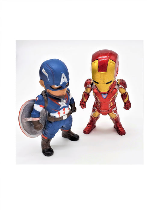 Steve Rogers / Captain America and Tony Stark / Iron Man Action Figures - Prodigy Toys