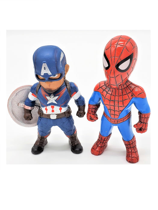 Steve Rogers / Captain America and Peter Parker / SpiderMan Action Figures Set - Prodigy Toys