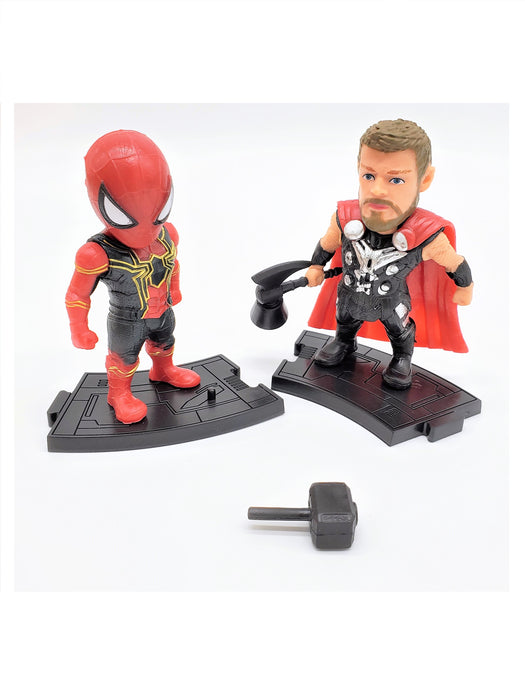 Thor and Iron Spider-man in new Iron Spider Suit Action Figure Set - Prodigy Toys