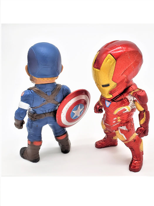 Steve Rogers / Captain America and Tony Stark / Iron Man Action Figures - Prodigy Toys
