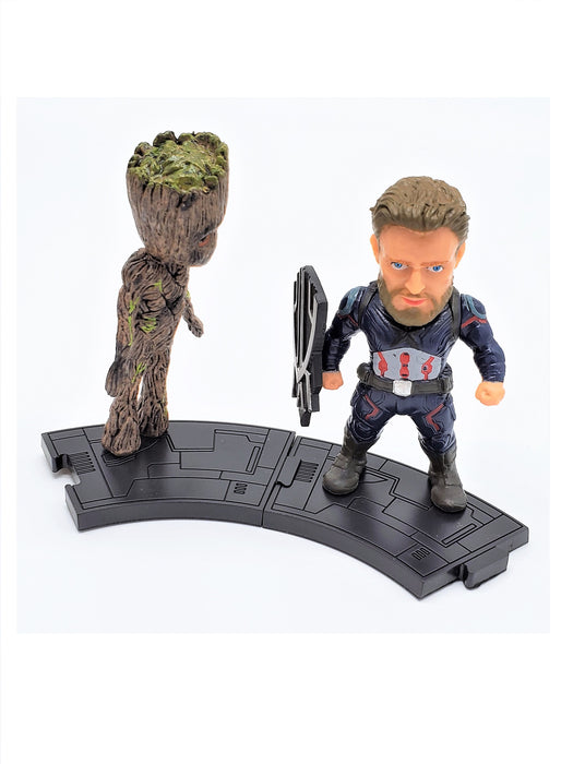 Captain America and Teen Groot Action Figure Collection - Prodigy Toys