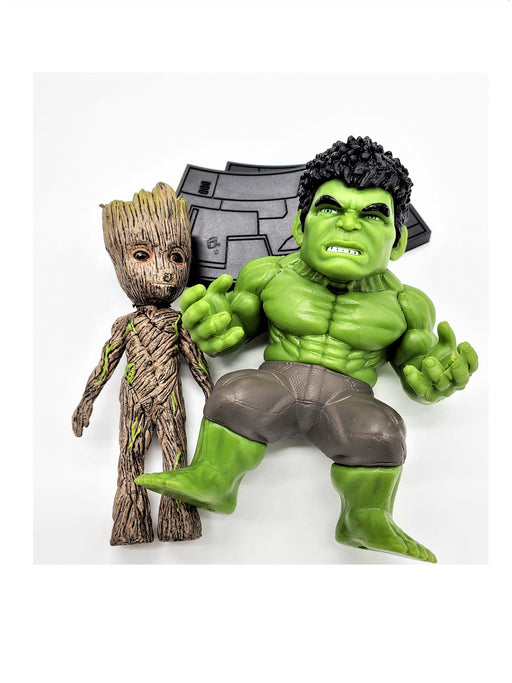 Products Incredible Hulk and Groot Action Figure Combination - Prodigy Toys