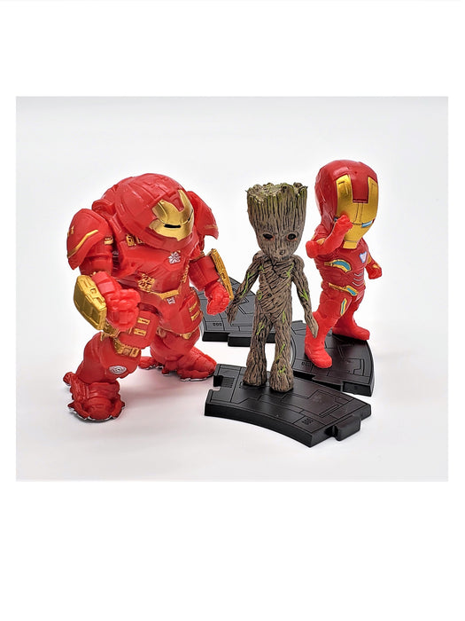 3-in-1 Iron Man (Mark 6 and Mark 44) with Groot Action Figure Set - Prodigy Toys