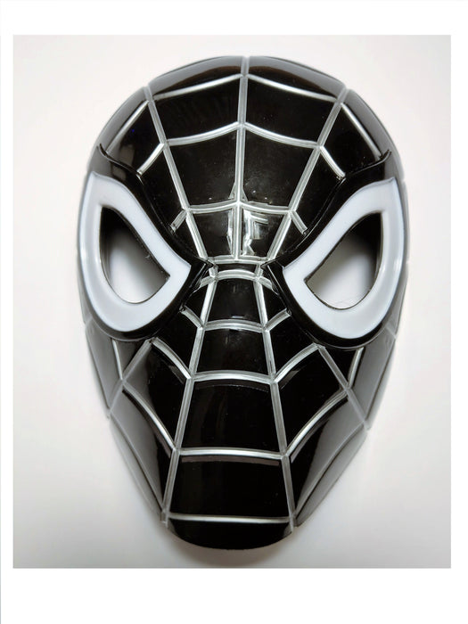 Black Spider-Man Mask / Venom Mask with LED Eyes That Light Up! (Batteries Included) - Prodigy Toys
