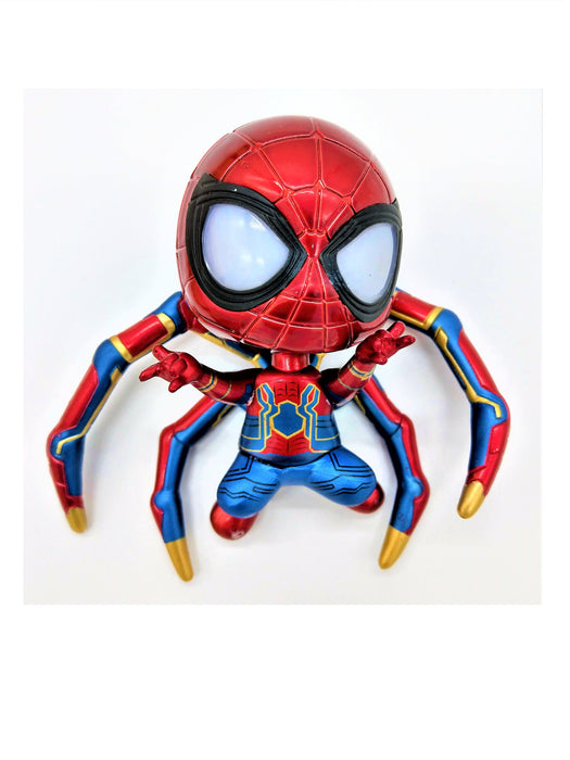 Spider-Man Action Figure, Iron Spider Armor, LED Eyes, Magnetic Feet (Batteries Included) - Prodigy Toys