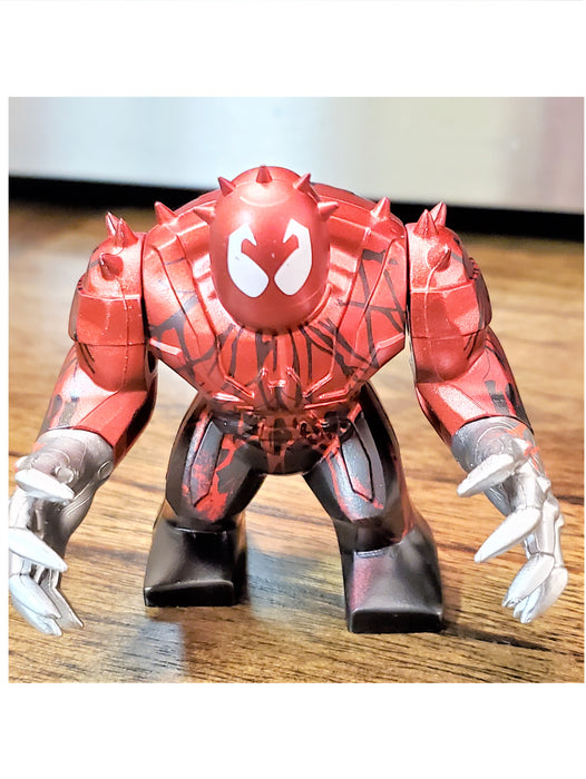 Carnage / Carnage Block Figure with Silver Hands Toy, Movable Hands! - Prodigy Toys